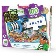 Floor Jigsaw Puzzles The Learning Journey Glow in The Dark Pirate Ship Puzzle 100 Pieces