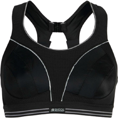 Elastane/Lycra/Spandex - Women Underwear Shock Absorber Ultimate Run Bra - Black/Silver