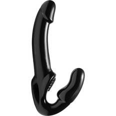 TPR Dildo indossabili Strap-U Dildo Strap-On Revolver Senza Cinghie Nero