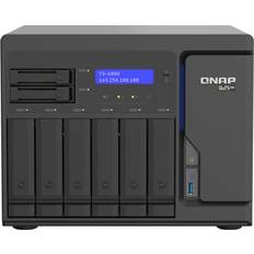 Nas ssd QNAP TS-H886-D1622-16G 16 GB SSD DDR4 M.2 Tower 2.5 Gigabit Negro