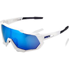 100% Speedtrap Bianco Opaco Hiper Blue