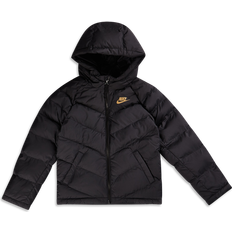 Nike Sportswear Big Kids' Synthetic Takit - Black/Black/Metallic Gol