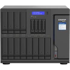 Hexa Core Server NAS QNAP TVS-h1688X 16 Bays SATA 6Gb/s RAM 32GB-12+4 HDD/SSD 2.5/3.5-6xRJ45-S.O. Quts Hero Black