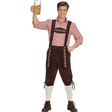 Lederhosen Maskerad Widmann Bruna Lederhosen med Hängslen