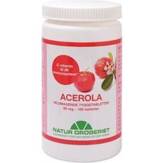 C-vitaminer Kosttilskud på tilbud Natur Drogeriet Acerola 90mg 100 stk