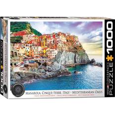 Jigsaw Puzzles Eurographics Manarola Cinque Terre Italy Mediterranean Oasis 1000 Pieces