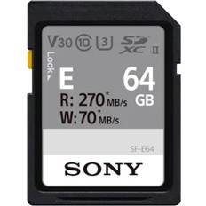 Sony Schede di Memoria & Chiavette USB Sony SDXC 64GB E Series UHS-II Class 10 U3 V30