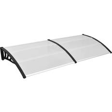 Black Roof Entrances vidaXL Transparent, White, Black 141761