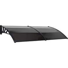 Roof Entrances vidaXL Black, Transparent 45637