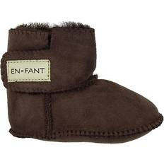 En Fant Sheepskin Booties - Brown