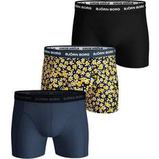 Björn Borg Solid Essential Shorts 3-pack - Dark Blue/Multicoloured