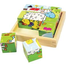 Bigjigs Animal Cube Puzzle 9 Pieces