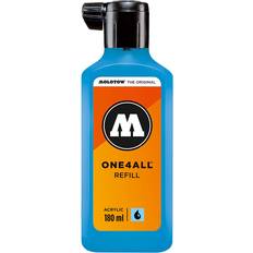 Blue Pen Accessories Molotow One4All Acrylic Refill Shock Blue Middle 180ml