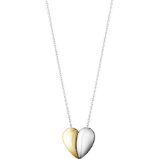 Georg Jensen Hearts Necklace - Silver/Gold