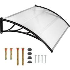 Black Roof Entrances tectake Transparent, Black 401264