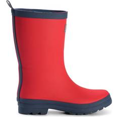 Matte Rain Boots - Red/Navy