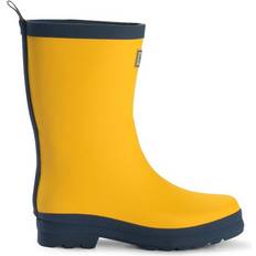 Matte Rain Boots - Yellow/Navy