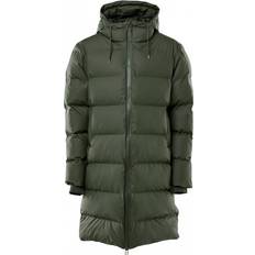 Rains Manteaux Rains Long Puffer Jacket Unisex - Green