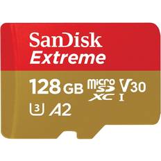 SanDisk 128 Go Cartes Mémoire & Clés USB SanDisk Extreme microSDHC Class 10 UHS-I U3 V30 A2 160/90MB/s 128GB