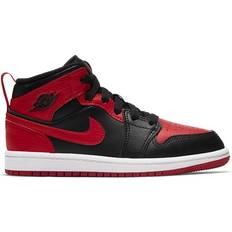 Nike Jordan 1 Mid PS - Black/University Red/Black/White