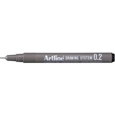 Artline Drawing System Pen Black 0.2mm