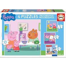 Rompecabezas Educa Peppa pig puzzle progresivo12-16-20-25pz