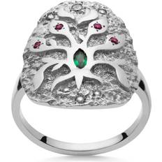 Opaler Ringar Maanesten Roots Ring - Silver/Opal/Red/White/Green