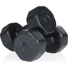 5 kg Dumbbells Gymstick Vinyl Dumbbell Set 2 x 5 kg Zwart Met Online Trainingsvideo's