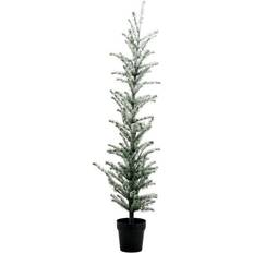 House Doctor Illuminated Flocked Green Christmas Tree 160cm