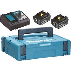 Makita Kit de batería 6,0ah bl1860bx2 dc18rc