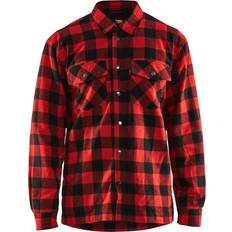 Blåkläder Herre Tøj Blåkläder Lined Flannel Shirt - Red/Black