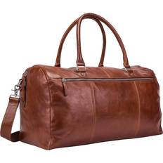 Pelle Borsoni da weekend Leonhard Heyden Cambridge Travel Bag - Cognac