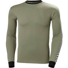 Uomo - Verde Strati di base Helly Hansen Lifa Stripe Crew - Blanc