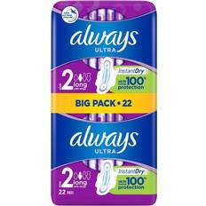 Always long plus Always Ultra Long with Wings Plus Size 2 22-pack