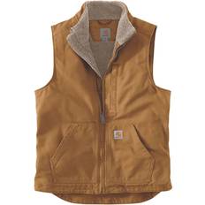 Carhartt Duck Mock Neck Gilet - Marron Foncé