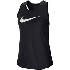 Nike Swoosh Run Tank White/Black Female