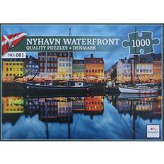 Klassiske puslespil på tilbud Nyhavn Waterfront Denmark 1000 Pieces