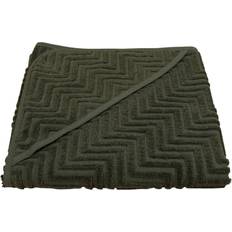 Vihreä Vauvan pyyhkeet Filibabba Zigzag Towel Dark Green