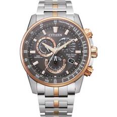 Calendrier perpétuel Montres-bracelets Citizen CB5886-58H, Quartz, 44mm, 20ATM Gold