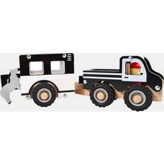 Magni Wooden Toy Car with Trailer
