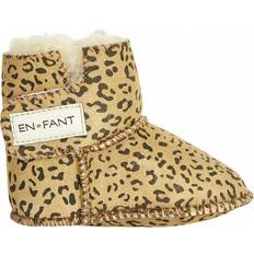 Fåreskind Babysko Børnesko En Fant Sheepskin Booties - Leo Yellow