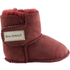 Rød Babysko Børnesko En Fant Sheepskin Booties - Bordeaux