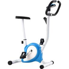 Machines de cardio vidaXL Vélo d'appartement avec bande de résistance blanc