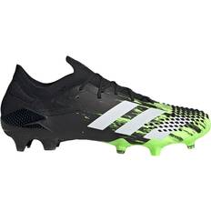 Adidas Predator Mutator 20.1 Low Firm Ground Cleats M - Signal Green/Cloud White/Core Black