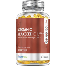 Flaxseed oil WeightWorld Flaxseed Oil Softgels 90 st