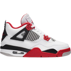 Nike Air Jordan 4 Retro GS - White/Fire Red/Black/Tech Grey