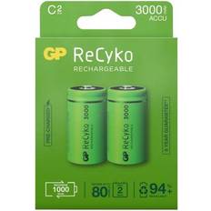 GP Batteries C (LR14) Batterier & Laddbart GP Batteries ReCyko Battery 3000mAh C 2-Pack