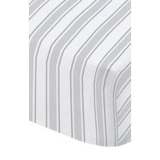 Cotton Bed Sheets Bianca Stripe Bed Sheet White (90x190cm)