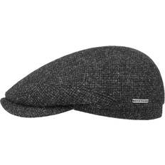 Flat cap wool Stetson Driver Wool Sixpence Flat Cap - Black