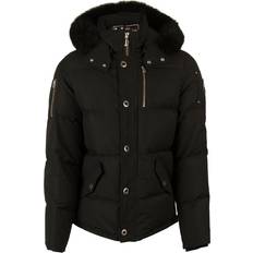 Slim Jackets Moose Knuckles Original 3Q Jacket - Black/Black Fox Fur